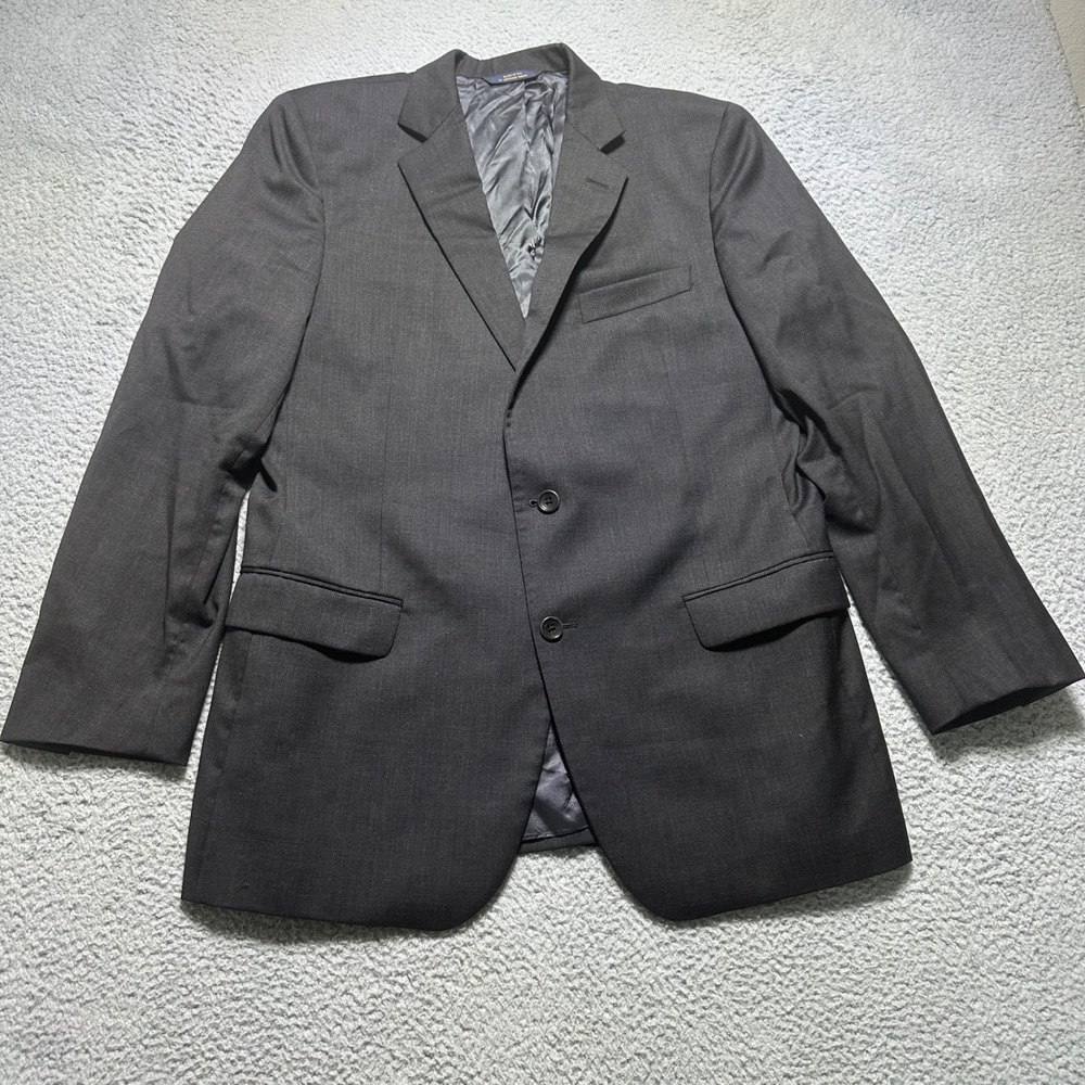 Brooks Brothers 1818 Fitzgerald Suit Jacket 41R Wool Charcoal Trabaldo Togna USA